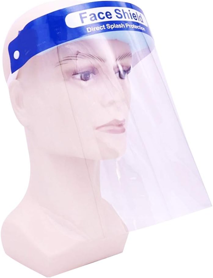 Anti-Saliva Mask Full Face Shield Anti-Fog Cover Protection Mask Windproof Fishing Face Cover for Cycling, Motorcycle, Fishing, Running, Outdoor Training, Daily Activities and Working Blue