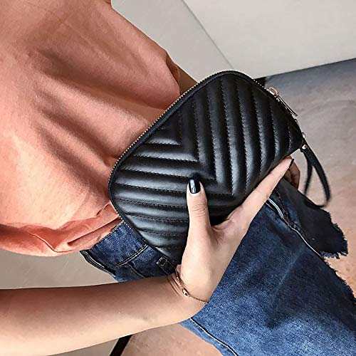 Vintage Snake Bone Chain Mobile Phone Bag,Onefa Women Small Handbag Stylish Bag Travel Phone Pouch Security Wallet Black (Black)