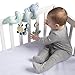 Manhattan Toy Safari Elephant Spiral Stroller and Crib Toy with Baby Mirror, Rattle and Teether