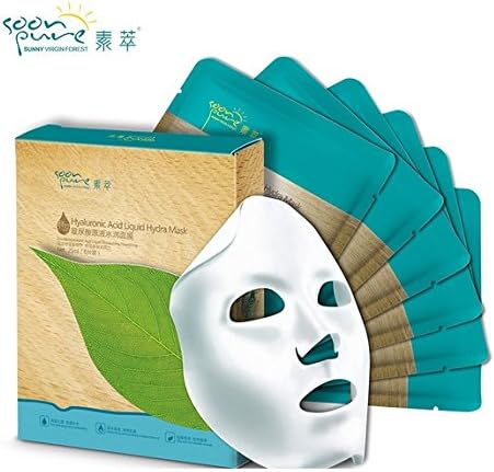 3D hyaluronic acid serum facial mask treatment mask face care skin whitening cream Acne Pimples Anti Winkles Moisturizing 6PCS