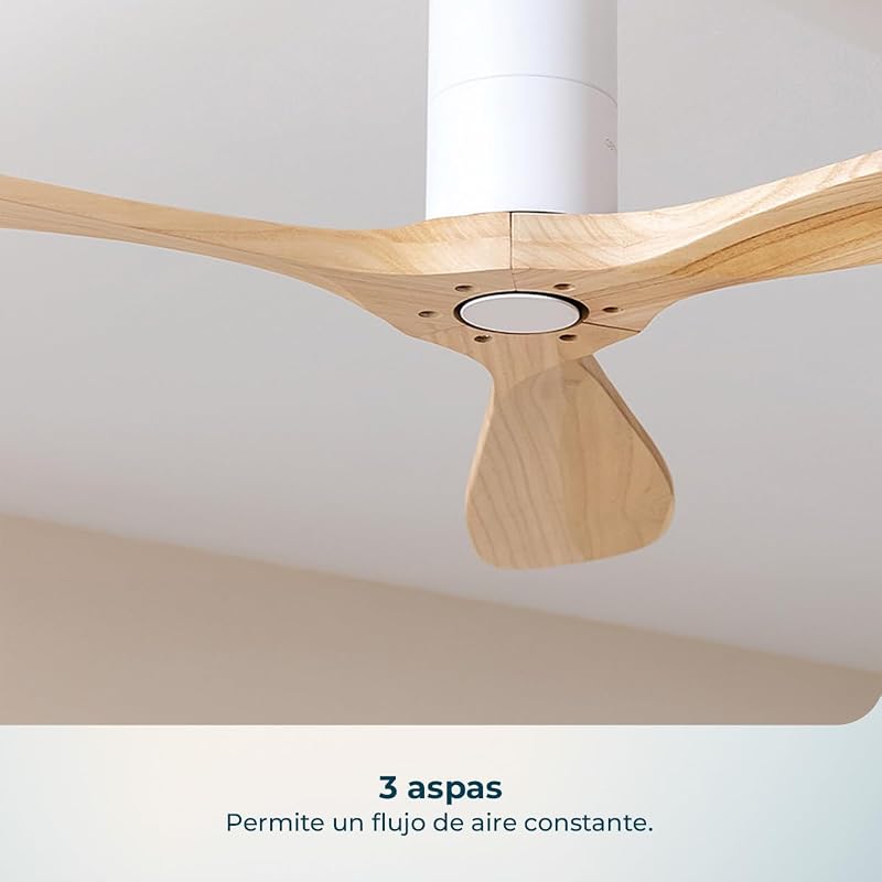 Ventilador de Techo EnergySilence 5400 Classic White&LightWood — foto 6 de 8
