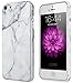 VAKO iphone 5s Case, Fabulous Marble pattern Soft TPU Cover for iphone5/5s/5SE (White)