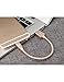 OPSO [Apple MFi Certified] 0.15M / 0.5 ft Nylon Braided Lightning 8-pin to USB Charging Cable/Cord for iPhone 7 6s 6 Plus 5s 5,iPad Pro Mini iPod - Gold