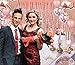 Rose Gold Party Decorations-Sequin table Runners-Rose Gold Napkins- Elegant Rimmed Cups-Rose Gold confetti Ballons-Confetti Table-Foil curtain Photo Booth Backdrops-Let's Create!