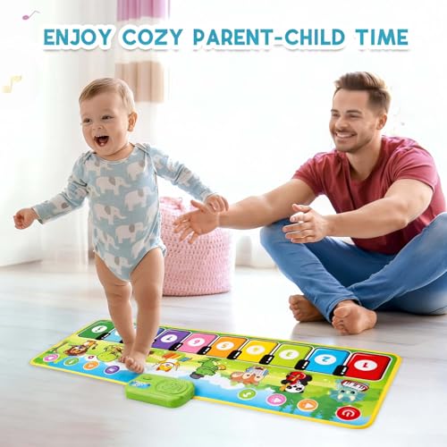 Tapete Musical Infantil Crianças Bebe Tapete Musical Antiderrapante 8 Timbres