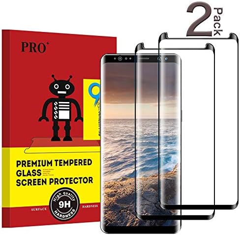Galaxy S8 Screen Protector Glass (2-Pack), 3D Tempered Glass Film, [Case friendly] [No Bubbles] [9H Hardness], Screen Protector for Samsung Galaxy S8
