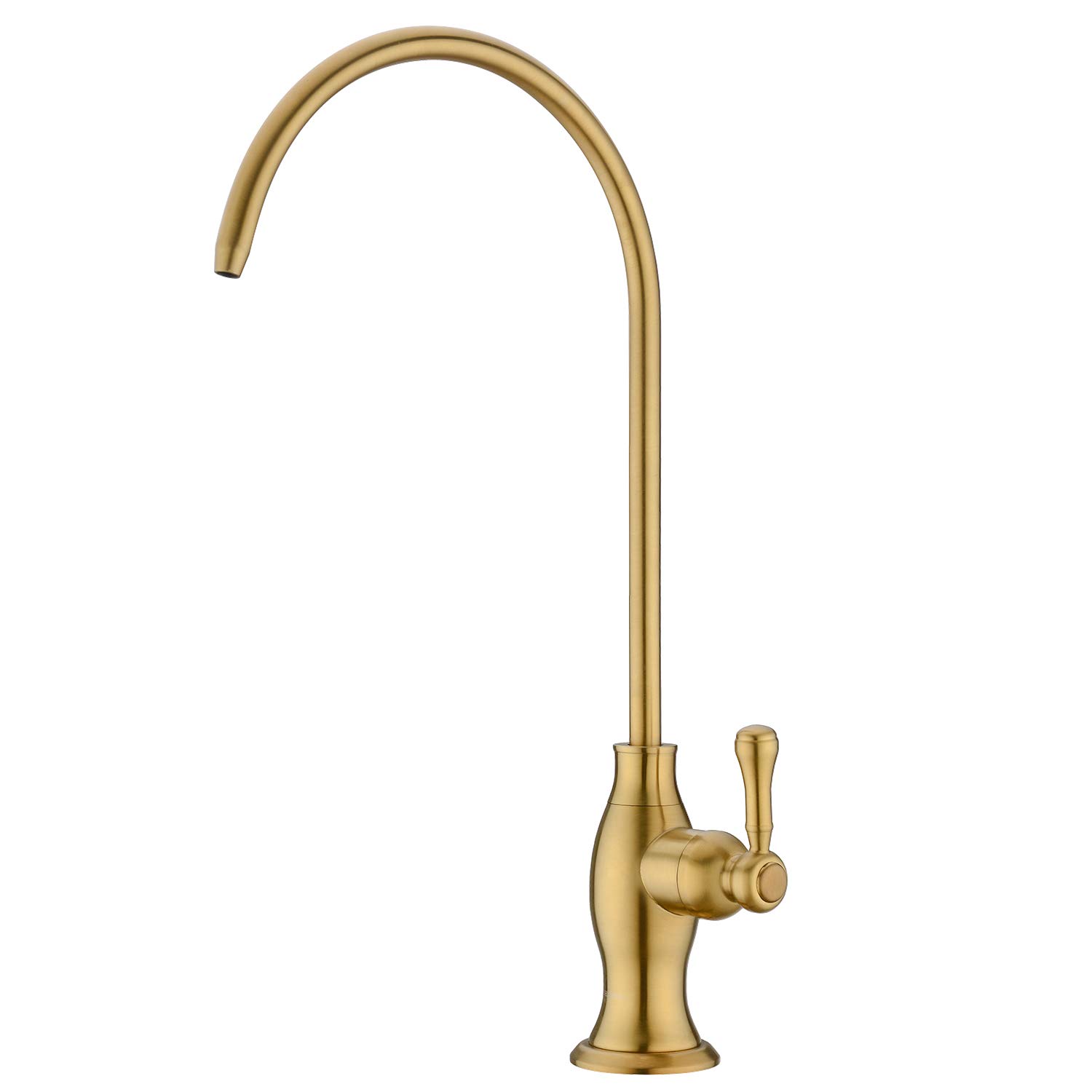 Photo 1 of Brushed Gold Drinking Water Purifier Faucet, Delle Rosa Gold Water Faucet for Under Sink Water Filter System, Modern Brass RO Faucet,Brushed Gold Bar Sink Faucet