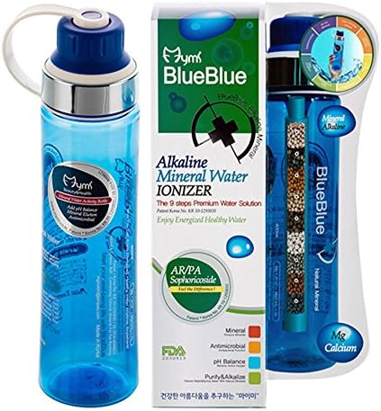 Mymi Blueblue Alkaline Mineral Water Bottle，500ml/600ml, Alkaline Bottle, Meneral, PH Balance.