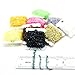 SAMSFX 90 Meters Fly Tying Materials Ice Chenille Flash Chenille Line Specific 9 Colors Assorted Small or Medium (9 Colors Chenille)