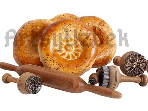 Uzbek-Walnut-Rolling-Pin-177-Long-216-Thick-Uzbekistan-Rolling-Pin-Free-Bread-Recipes-and-Cuisine-Cookbook