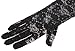 Simplicity Women's Vintage Floral Lace UV Protection Gloves,Black_Fullfinger