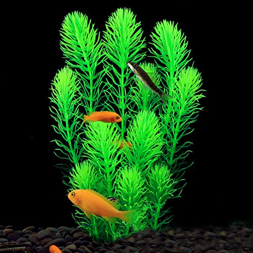 image for MyLifeUNIT Artificial Aquarium Plants, Plastic Fish Tank Decor Plants 