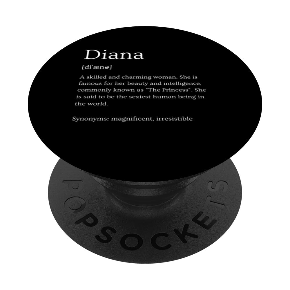 Funny Diana Name Meaning - Diana Personalized Name PopSockets Swappable PopGrip