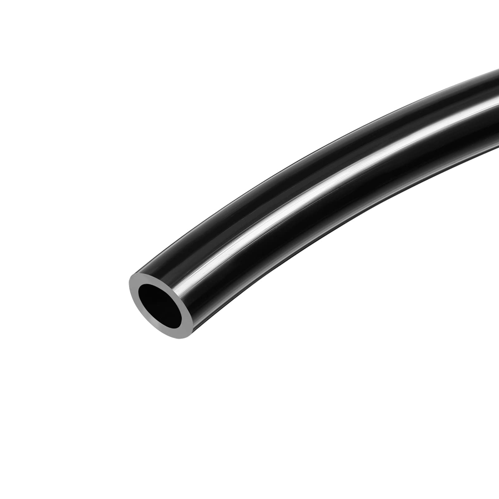 DMiotech 6.5mmx10mm Pneumatic Tubing, 2 Meters/6.6ft Air Compressor PU Line Hose Tube for Water Fluid Transfer, Black