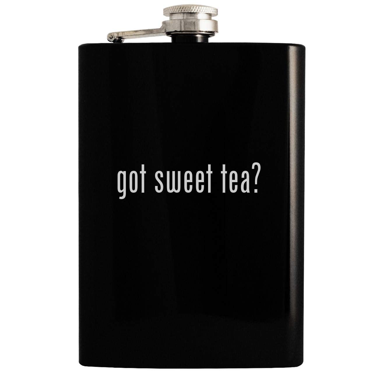 got sweet tea? - Black 8oz Hip Drinking Alcohol Flask