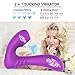 Clitoral Sucking & G-spot Vibrator, Adorime 2 in 1 Oral Sucker Clitoris Vibe with 9 Suction Vibration Modes, Wearable Wireless Control Adult Sex Toy for Women, Waterproof Rechargeable Couple Vibrator