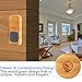 Mailiya Wireless Doorbell / Door Chime and Push Button, No Batteries Required for Receiver, Work Range Over 500-feet and 52 Chimes with LED Light for Home Business Office, Wood Grain
