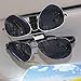 Sunglass Holder, SUPERSUN Sunglass Visor Clip for Cars Visor Mount, Double-Ends Clip for All Glasses and Eyeglasses