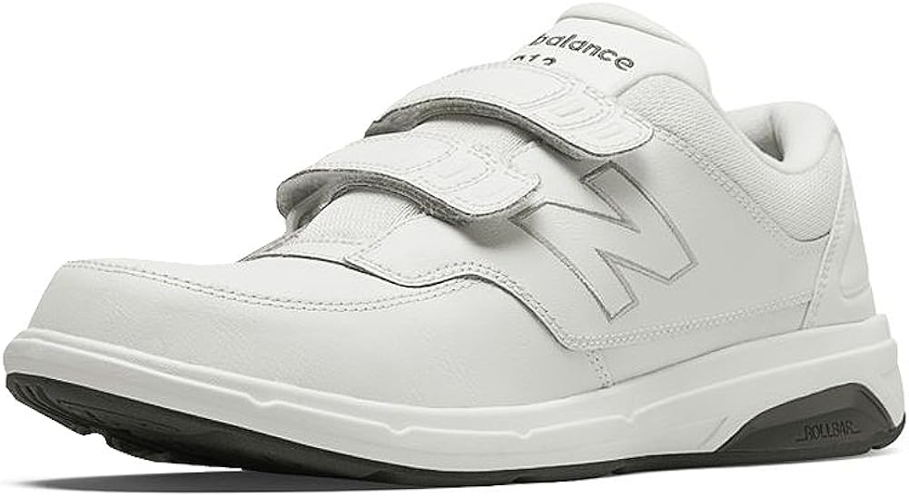 New Balance Hook and Loop 813 Shoe Men's Walking White, 9 XWide Walking