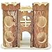 Niteangel Natural Living Wooden Castle, Small Animal Playground, 2-Level House
