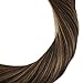 【Limited time Deal】LaaVoo Micro Beads Extensions 14 Inch Dark Brown Mixed Caramel Blonde Real Human Hair Extensions Micro Loop Human Hair Extensions Cold Fusion 50g 50s