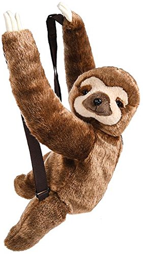 Wildlife Tree Kids 20 Inch Sloth Animal Backpack - Soft Stuffed Animal Small Plush Backpack