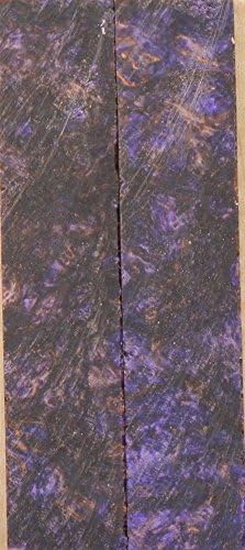 Bronze &amp; Violet Inlace Acryl #02 2 pc Mini Knife Scale 3/16"x1"x5" 002