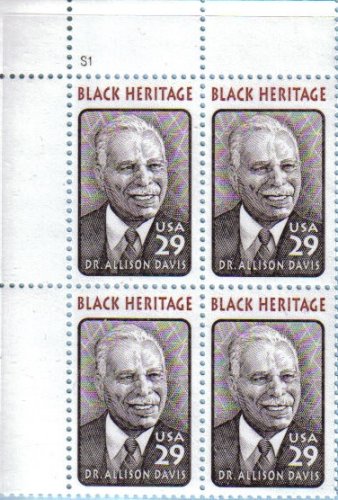 1994 Dr Allison Davis ~ Black Heritage ~ Educator ~ Anthropologist ~ Head Start Program #2816 Plate Block of 4 X 29Â¢ US Postage Stamps