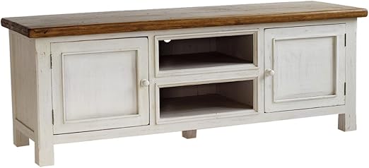 Robas Lund Lowboard Fernsehtisch Tv Schrank Bodde Kiefer Massivholz Weiss Honigfarben 178 X 65 X 54 Cm Fh302060 Amazon De Kuche Haushalt