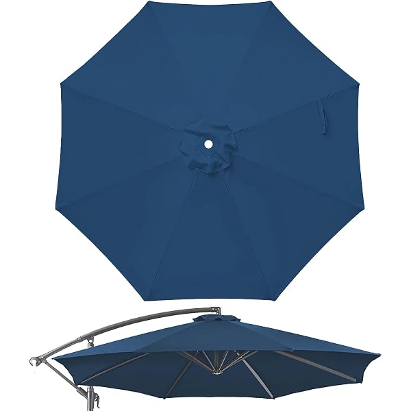 Amazon.com : IKVYVPM 13ft patio umbrella replacement canopy for 8 ribs  black : Patio, Lawn & Garden