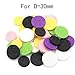 SANNYSIS 20 PCs 30mm Car Perfume Supplemental Pad Essential Oil Diffuser Cotton Decorate Jewelry Mat( random color)
