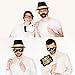 30th Birthday Photo Booth Props – Dirty Thirty Party Decoration Supplies for Him and Her, Funny Thirtieth Bday Photobooth Backdrop Signs for Men and Women, Fabulous Black and Gold Décor – 34 Pieces