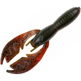 NetBait Baby Paca Craw BaitFuel Infused Craw Bait | Flipping &amp; Jig Trailer Soft Plastic | 3.75 Inch, Green Pumpkin TX Red