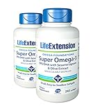 Life Extension Super Omega-3 EPA or DHA with Sesame Lignans and Olive Fruit Extract Softgels, 240 Count (240 ( 2 PACK))