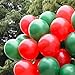 GuassLee 100pcs Merry Christmas Balloons 12 Inch Red and Green Balloons Assorted Pearl Balloons for Christmas Themed Party Decorations