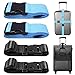 4 Packs Luggage Straps and Add A Luggage Belts, AFUNTA Adjustable Suitcase Belts Travel Bag Attachment Accessories - Blue, Black