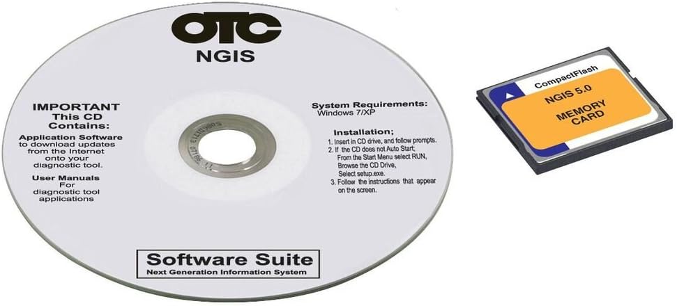 Amazon Com Otc Genisys 3421 154 System 5 0 Cd And 4 Gb Memory Card For Scan Tool Automotive