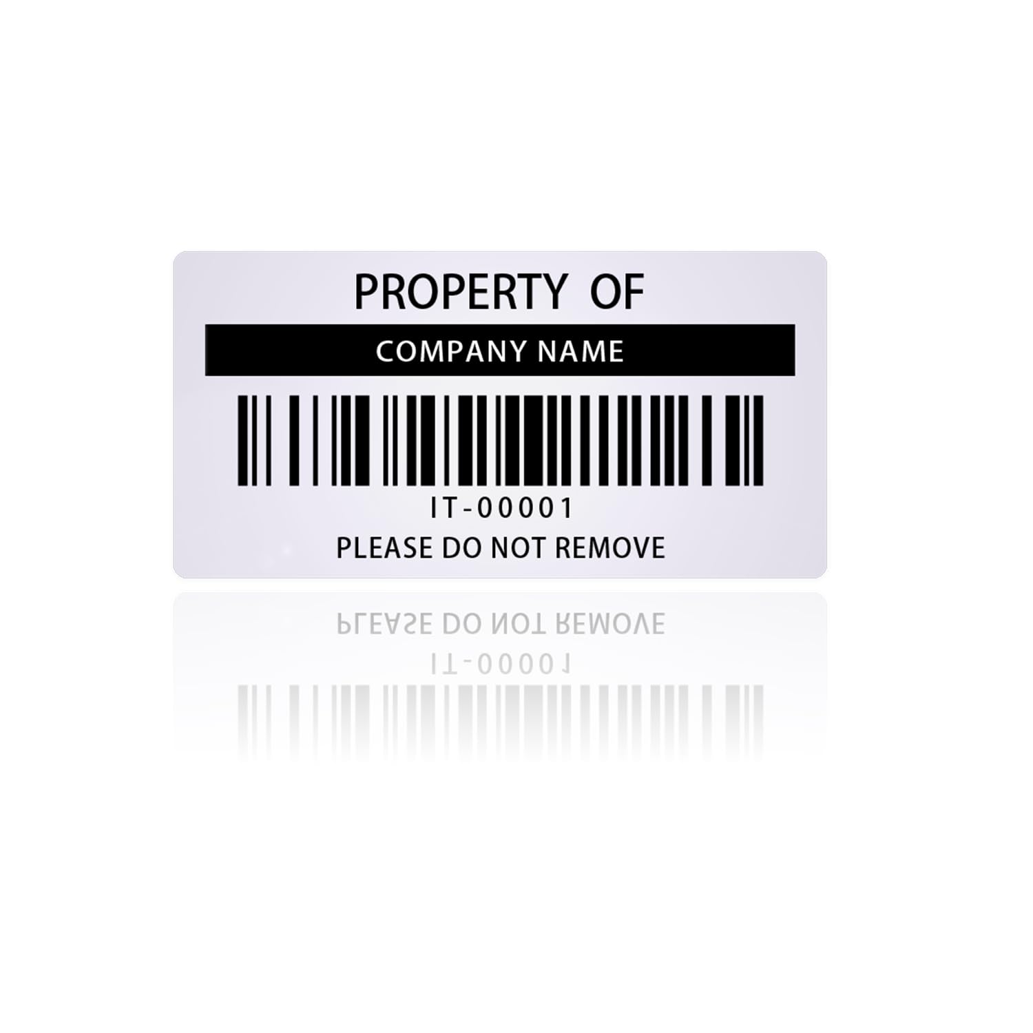 Custom Asset Tags - Asset Labels, 2 X