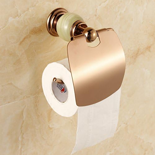 BLYC- Copper and jade rose-gold toilet paper holder toilet paper tissue box , rose gold