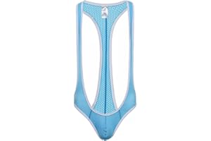 NEWBULL Men's Jockstrap Leotard Underwear Jumpsuits Wrestling Singlet Stretch Thong Bodysuit Comfy Touch Sexy One-Piece