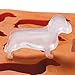 WHAT ON EARTH SYNCHKG034697 Dachshund Ice Cube Tray-BPA-Free Silicone Dog Shaped Mold for Candy Making or Gelatin Setting, 6 1/4 in. x 8 1/2 in. x 1/2 in. Brown