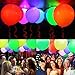 LED Light up Ballons for Party -Led Flash Ball Lamp Mixed Colors Balloon,Glow in The Dark Balloons for Party,Bridal Shower,Birthday,Wedding,Home Decoration,Inflate with Air or Helium （50pack）