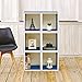 Way Basics Eco Stackable Storage Cube Plus and Cubby Organizer, Blue (made from sustainable non-toxic zBoard paperboard)