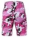 Rothco BDU Cargo Shorts Men’s Outdoor Shorts Hiking Shorts, Pink Camo, S