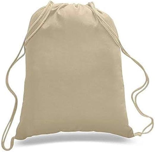 100 cotton drawstring bags
