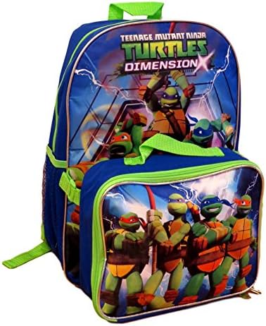 TMNT Ninja Turtles Backpack with Detachable Matching Lunch Kit