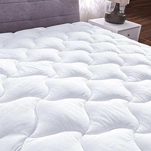 YOUMAKO Queen Size Mattress Pad Cover Hypoallergenic Quilted Pillowtop 8-21”Deep Pocket Topper