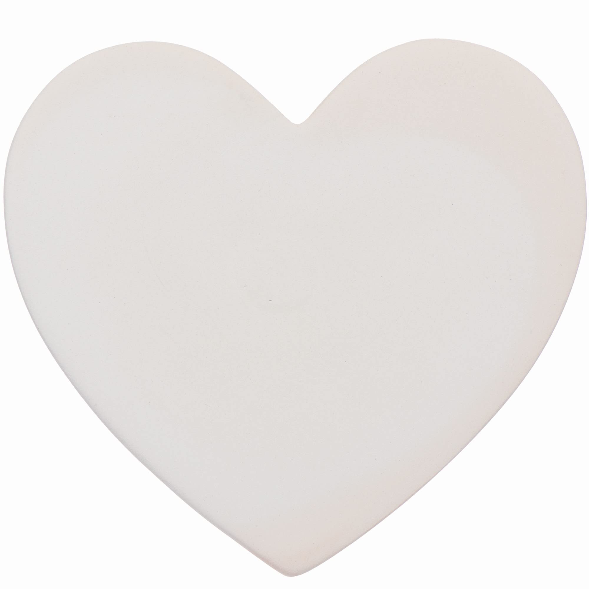 Baker Ross Heart Ceramic Coasters - Box of 6, Valentine Crafts for Kids (FC472)