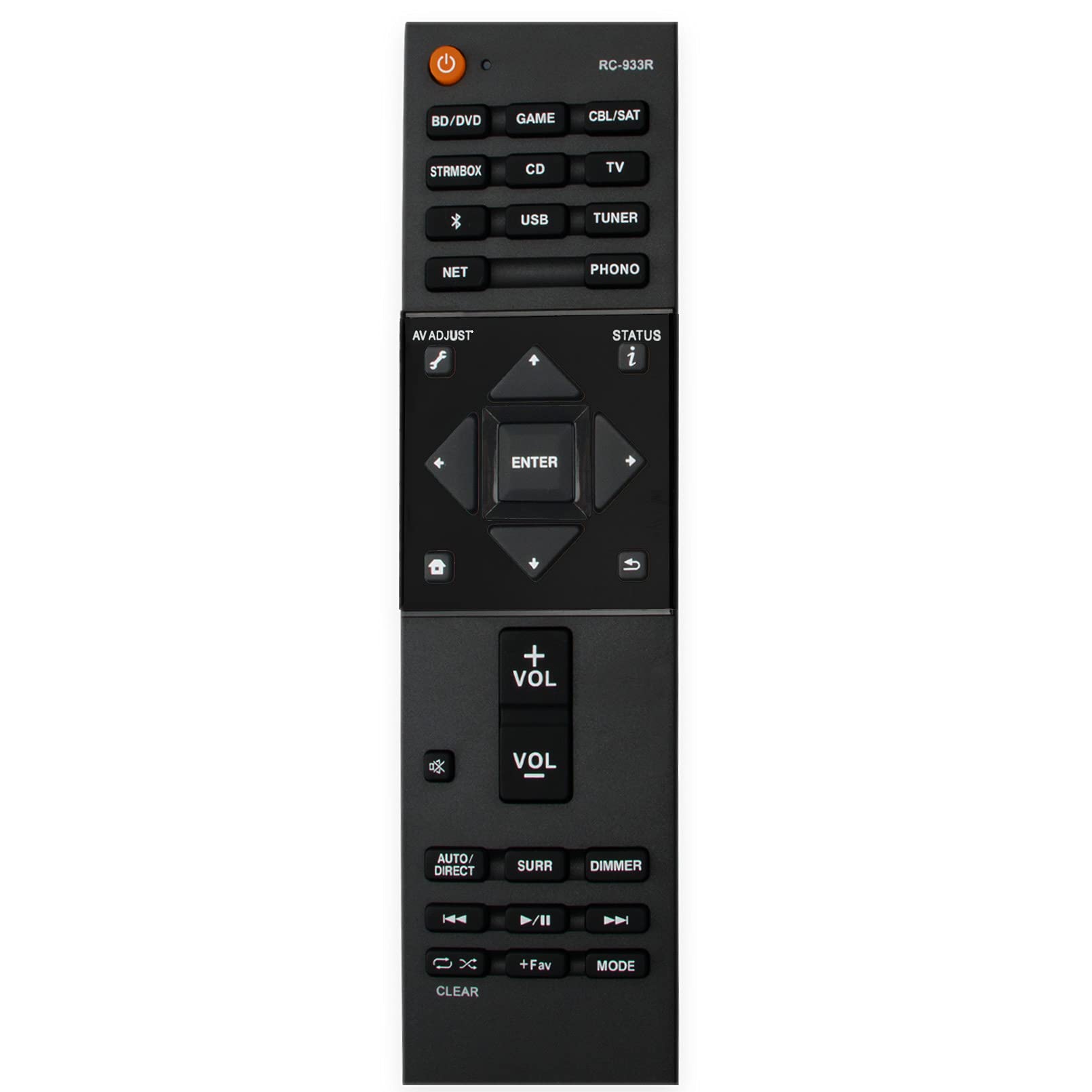 VINABTY RC-933R Remote Control Compatible with Pioneer AV Receiver SX-S520D VSX-S520D VSX-S520 SX-S30 SX-S30DAB VSX-S30 VSXS30 VSXS520D VSXS520 SXS30 SXS30DAB