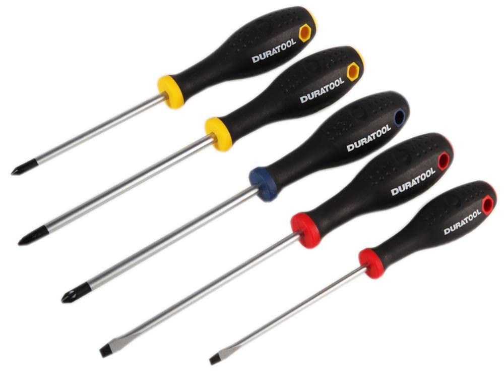 DURATOOL D03440 Screwdriver Set, 5 Piece